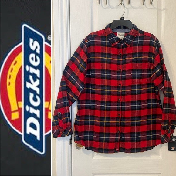NWT DICKIES WOMENS LONG SLEEVE SHIRT. 100%
SOFT AND COMFORTABLE COTTON - Picture 3 of 11